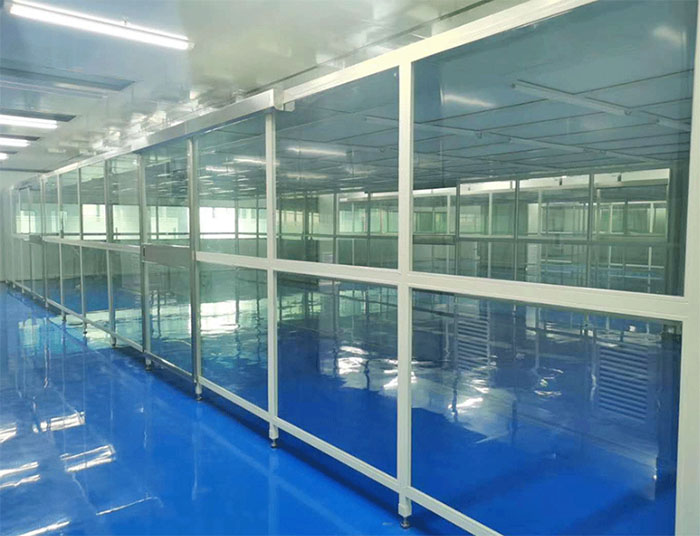 流水線潔凈棚又稱為生產線潔凈室或者組裝式潔凈棚，水線生產無塵棚，潔凈組裝流水線生產潔凈棚，凈化風淋流水線